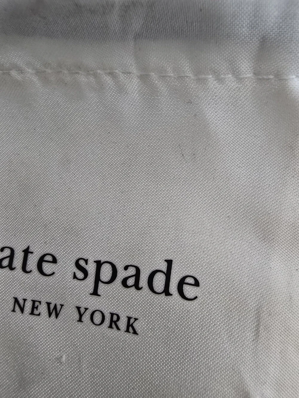 Kate Spade New York Small Drawstring Dust Bags Lot of 2 Jewelry Pouch Storage Ba